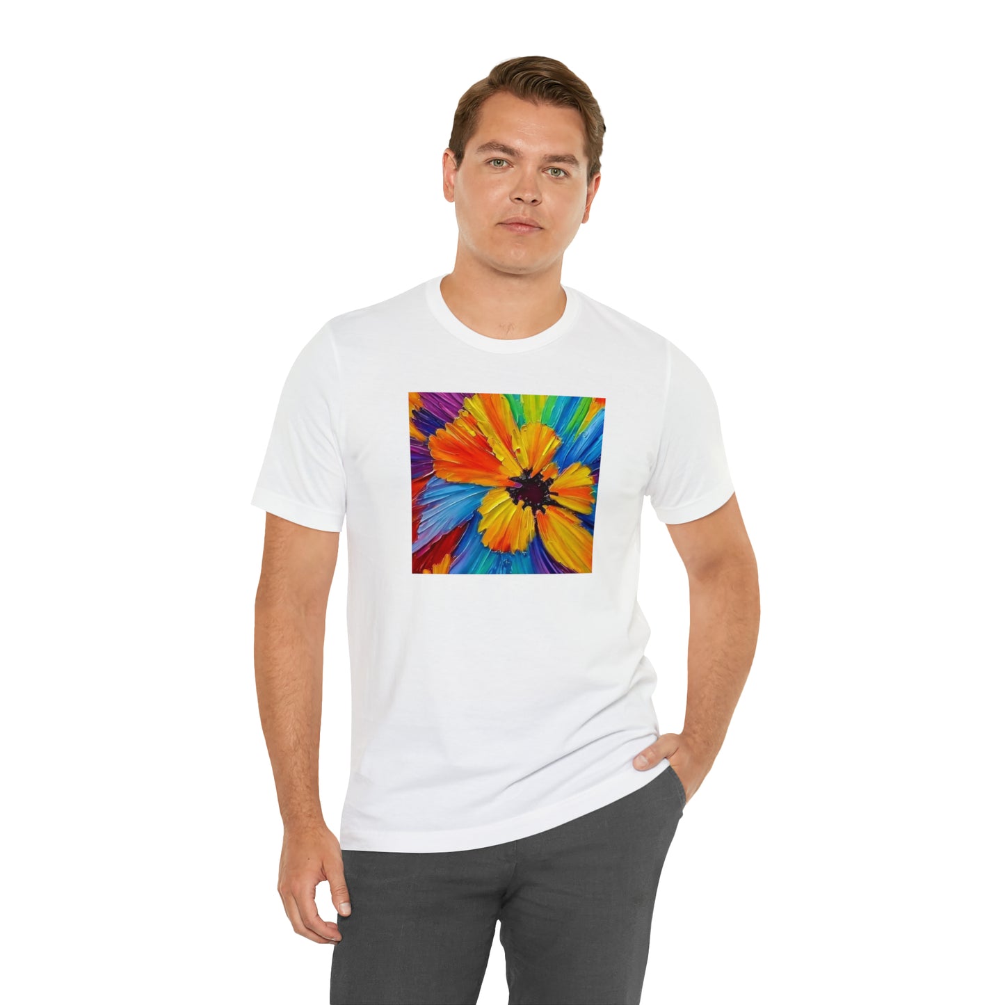 Oil Painted Flower Tee
