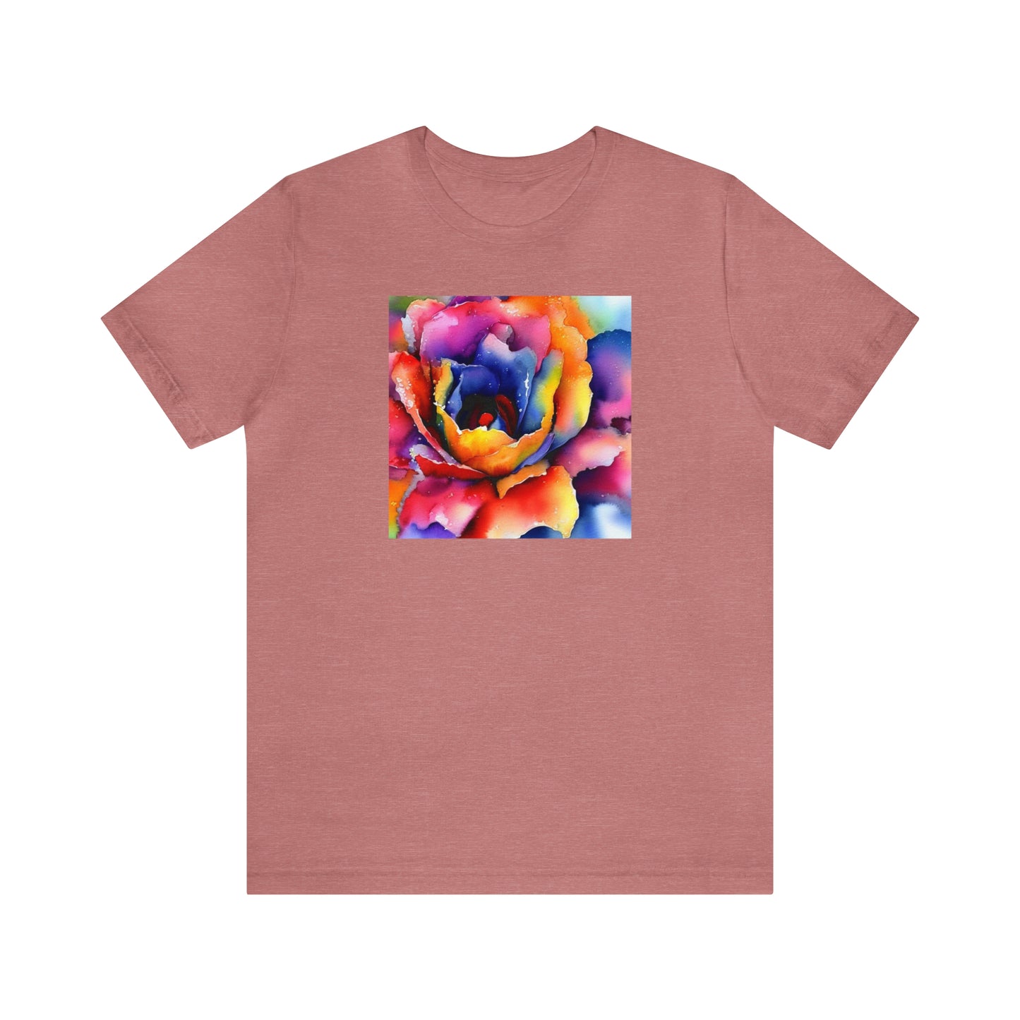 Open Watercolor Flower Tee