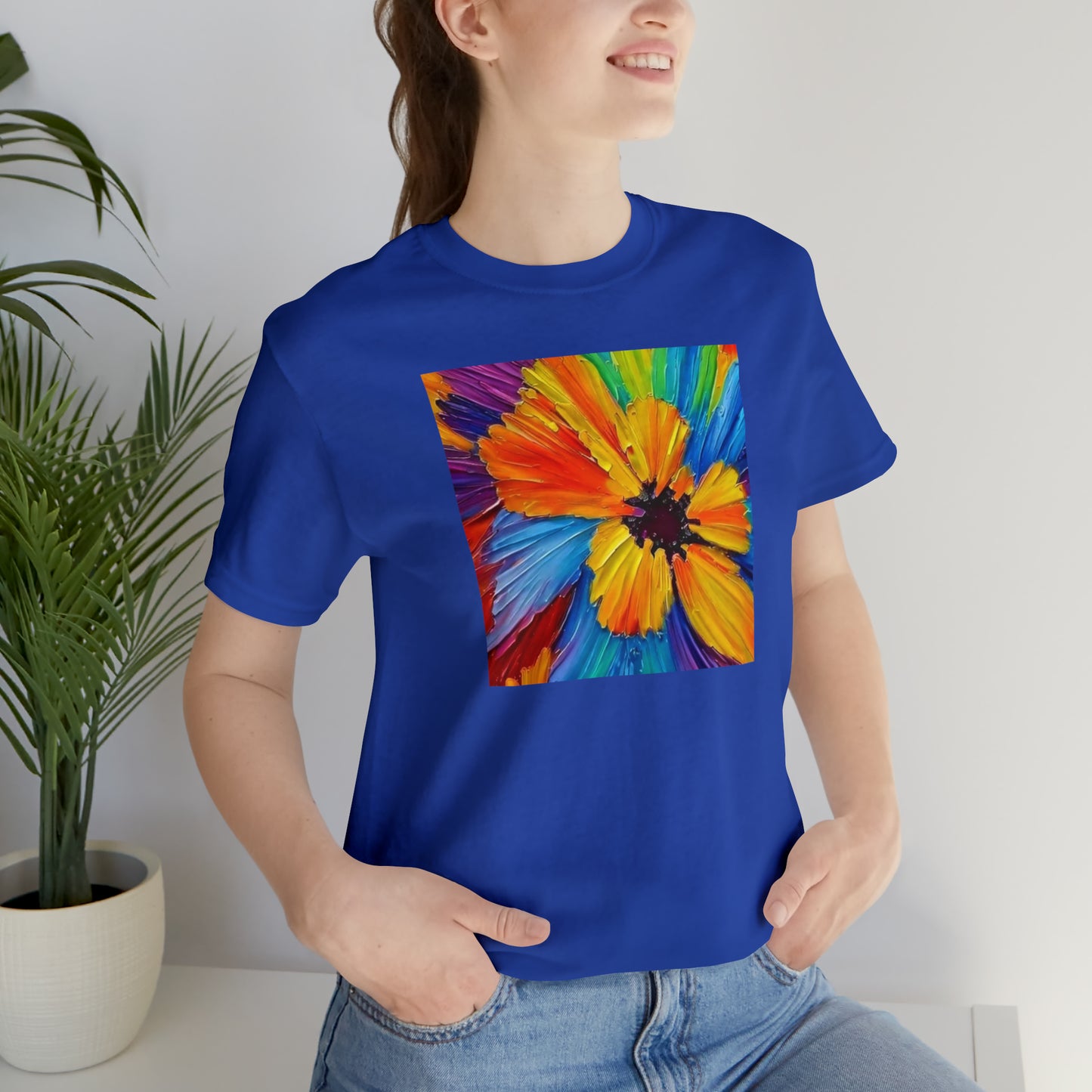 Oil Painted Flower Tee