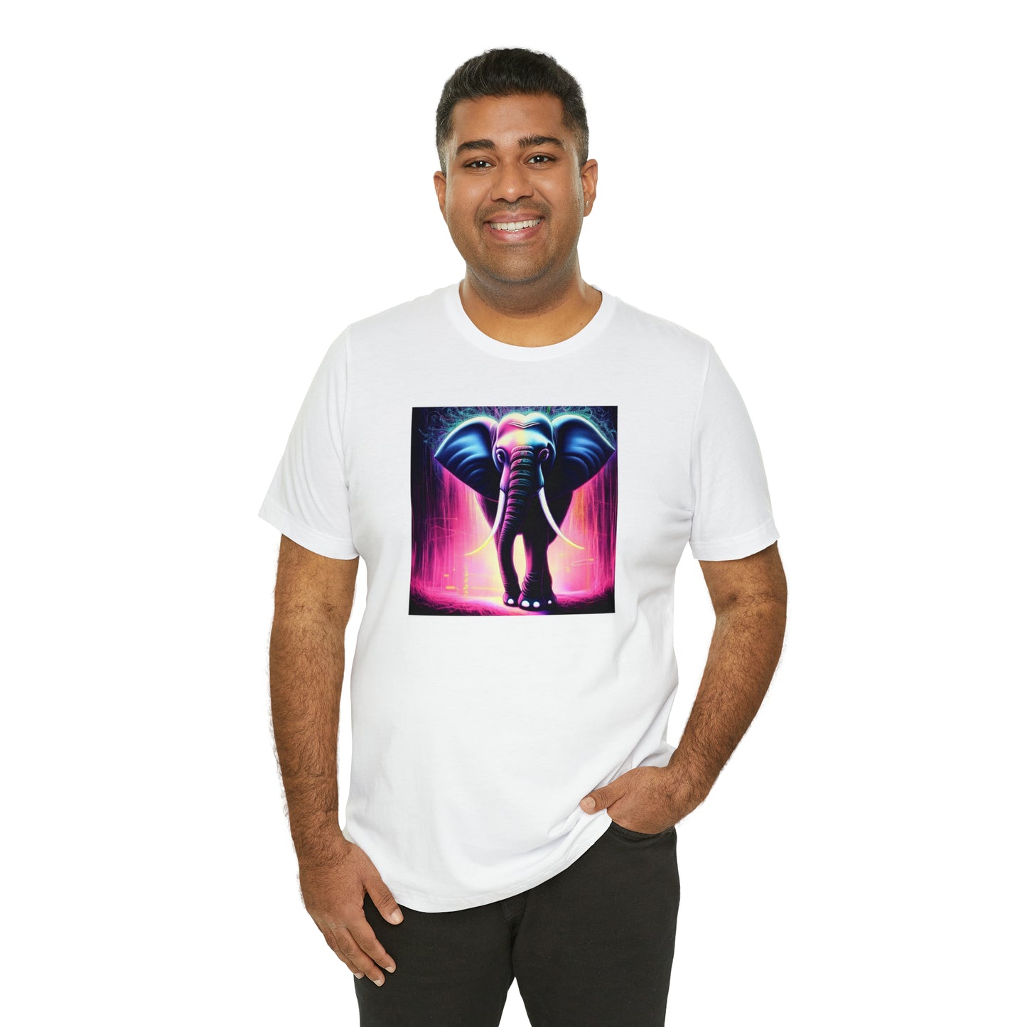Pink Rain Elephant Tee