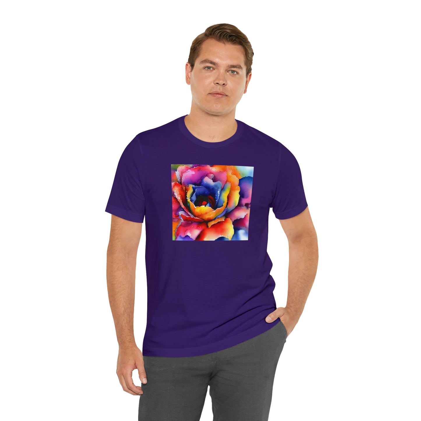 Open Watercolor Flower Tee