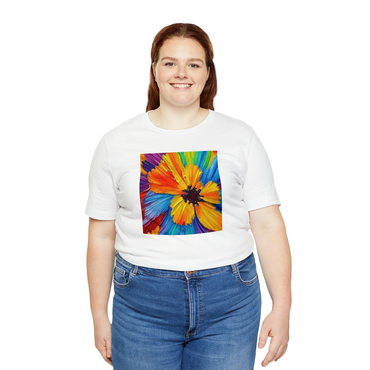 Oil Painted Flower Tee
