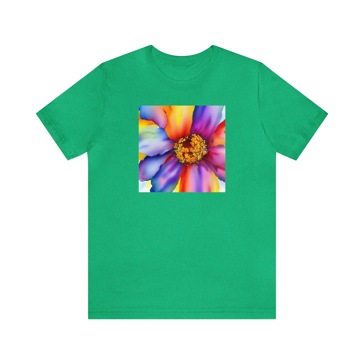 Colorful Open Flower Tee