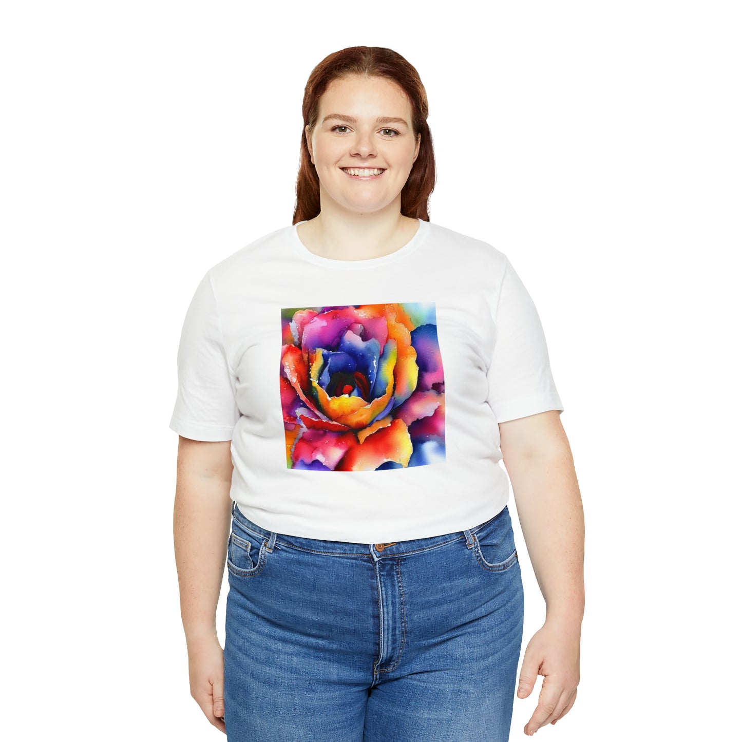 Open Watercolor Flower Tee