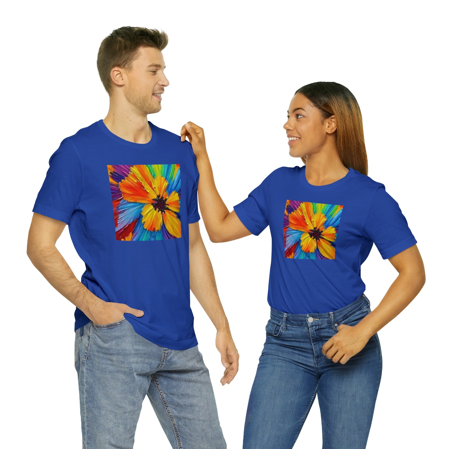 Oil Painted Flower Tee