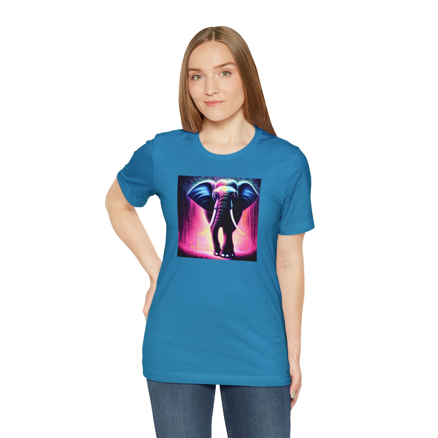 Pink Rain Elephant Tee