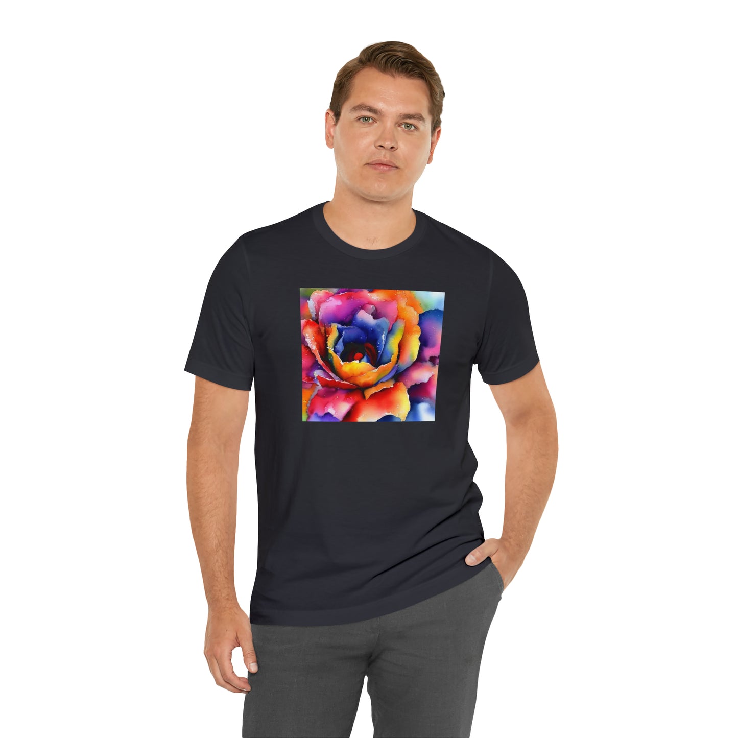 Open Watercolor Flower Tee