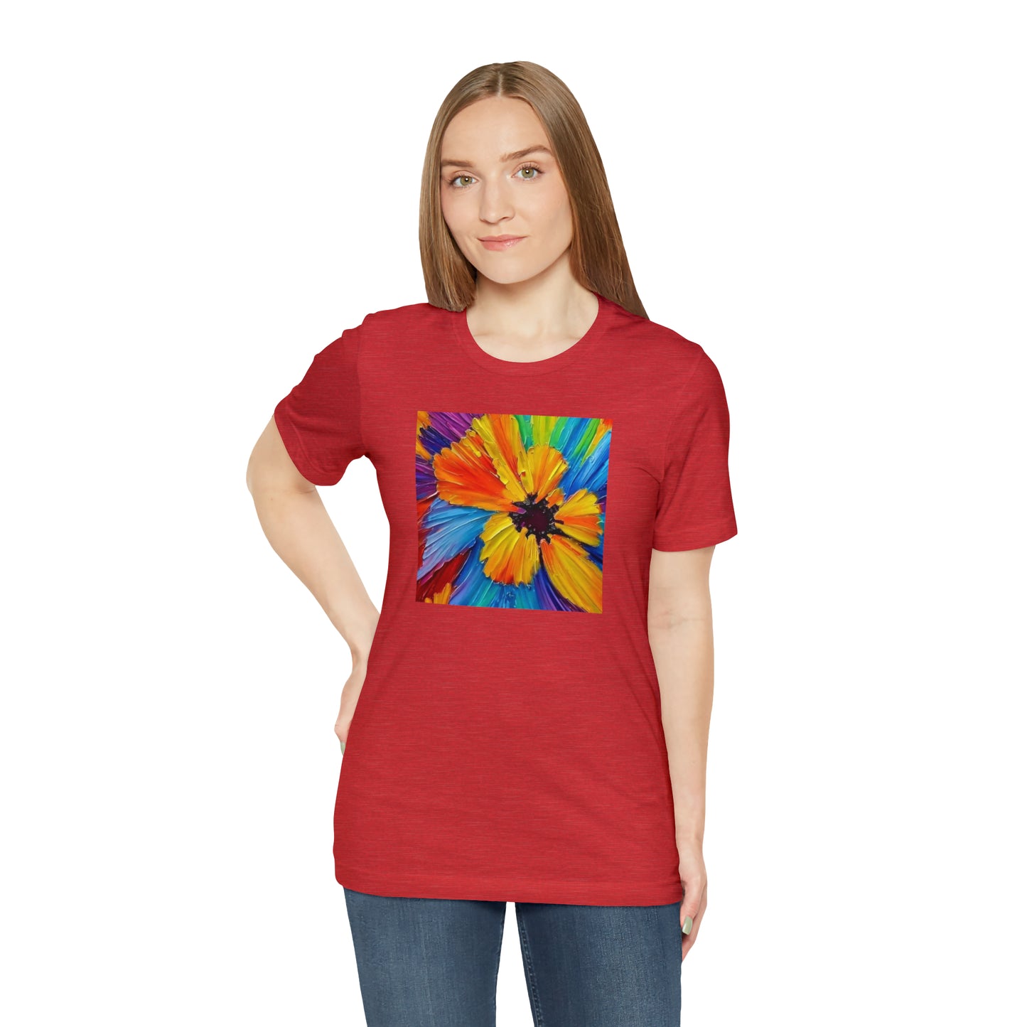 Oil Painted Flower Tee