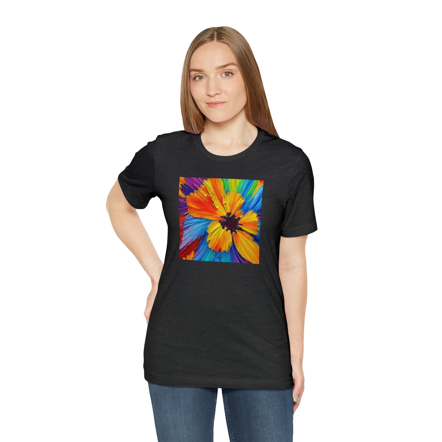 Oil Painted Flower Tee