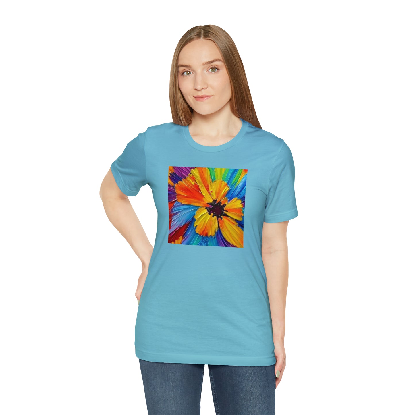 Oil Painted Flower Tee
