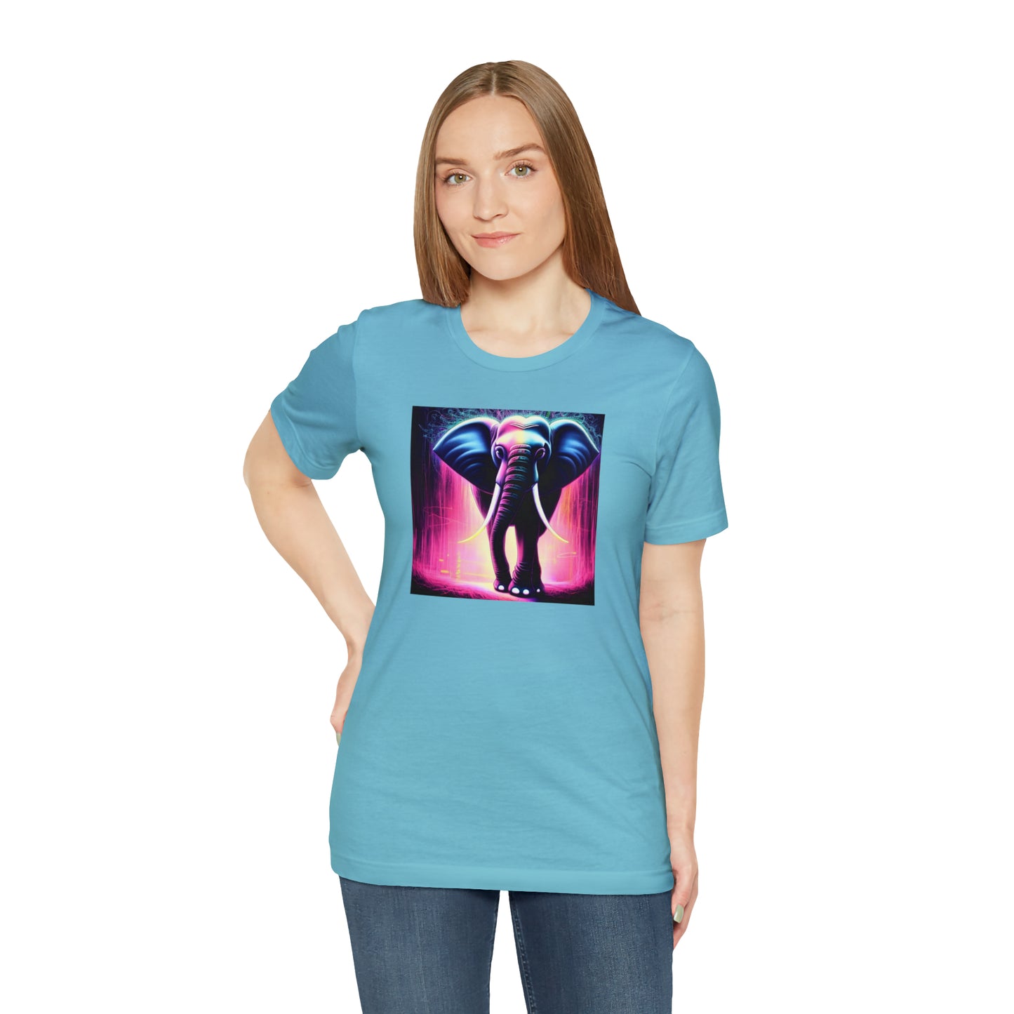 Pink Rain Elephant Tee