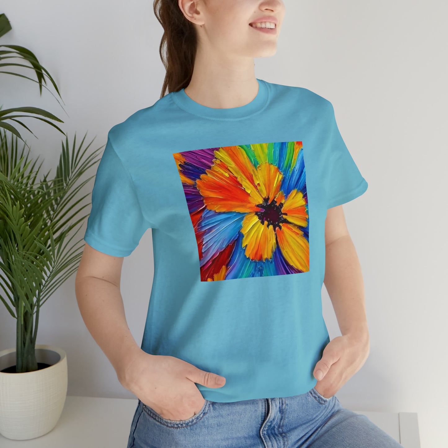 Oil Painted Flower Tee