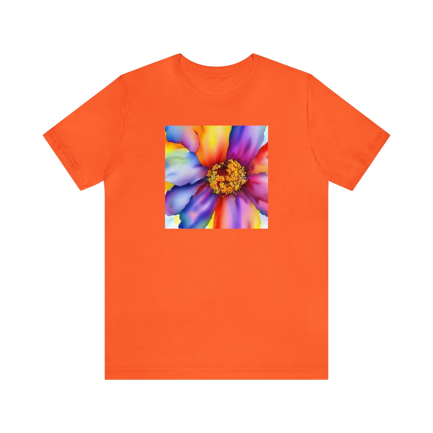 Colorful Open Flower Tee