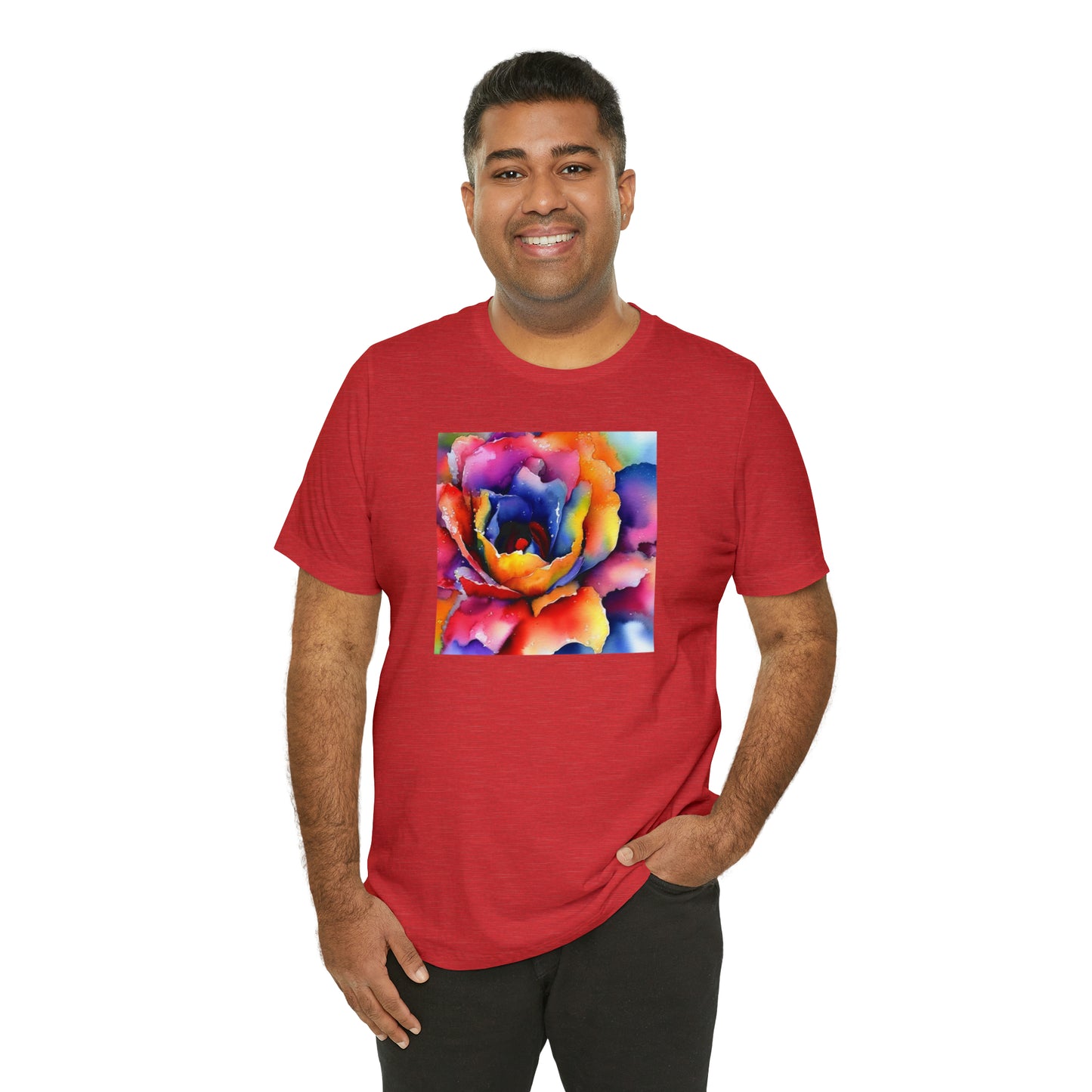 Open Watercolor Flower Tee