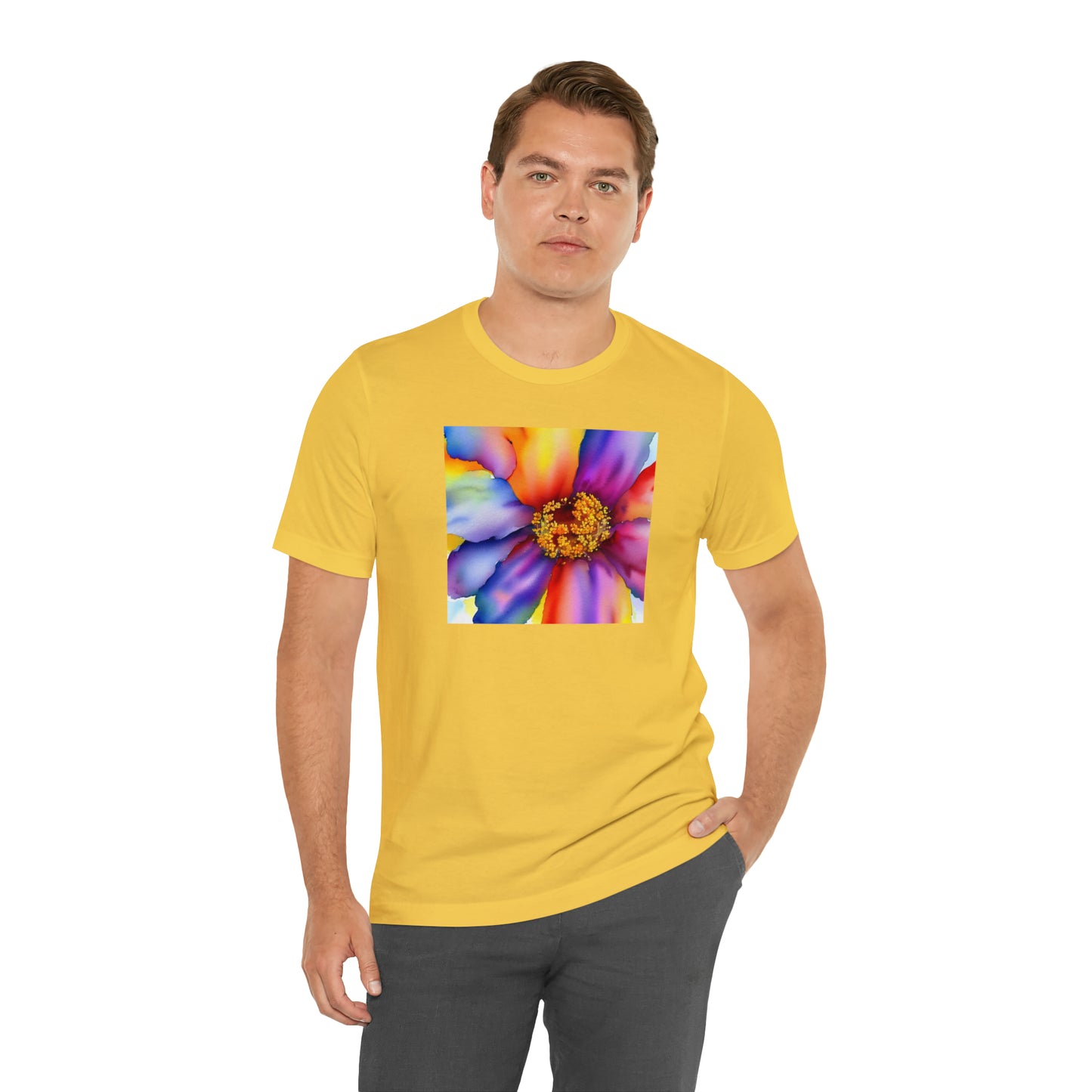 Colorful Open Flower Tee