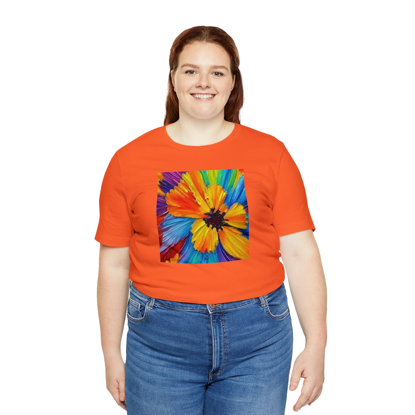 Oil Painted Flower Tee