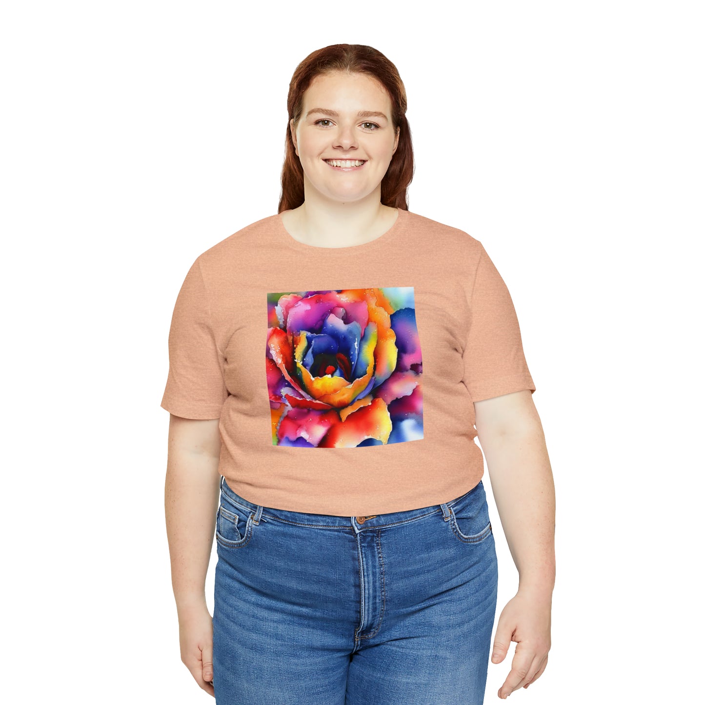 Open Watercolor Flower Tee
