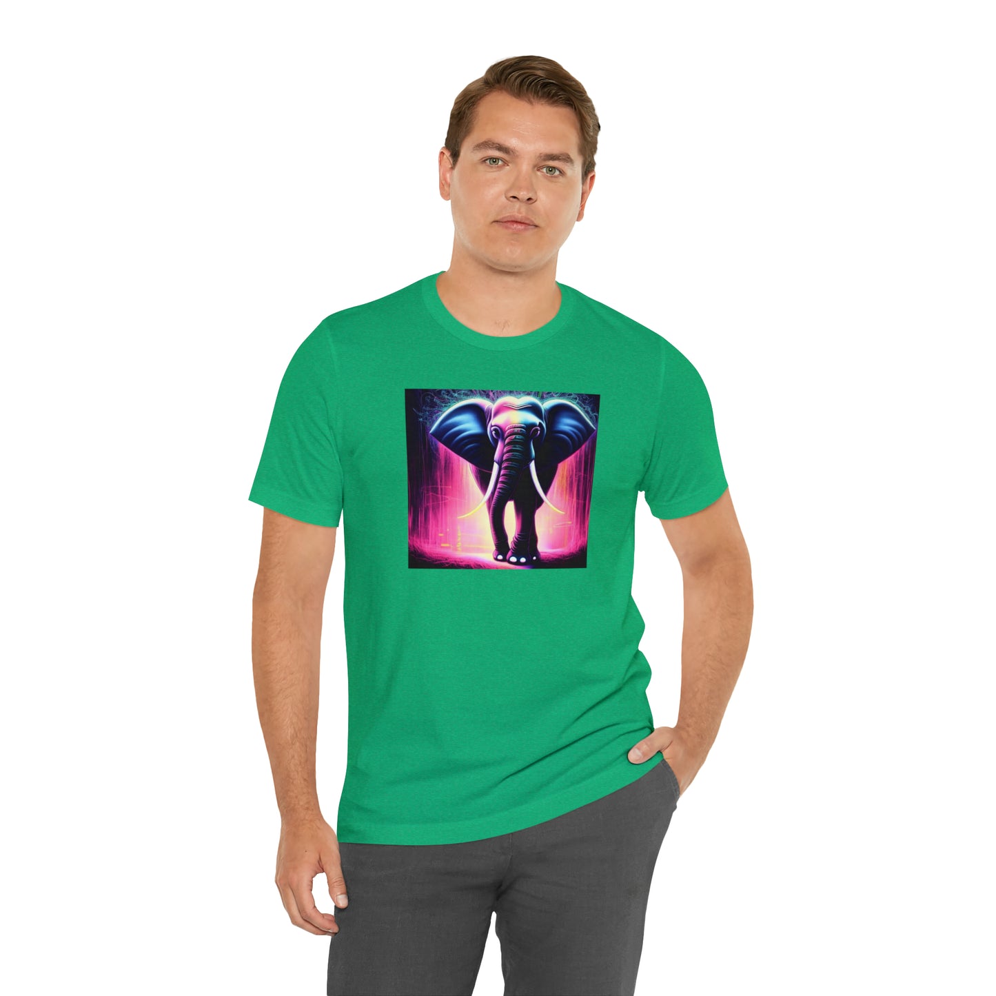 Pink Rain Elephant Tee