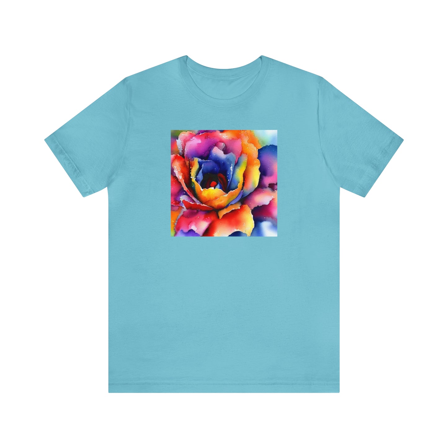 Open Watercolor Flower Tee