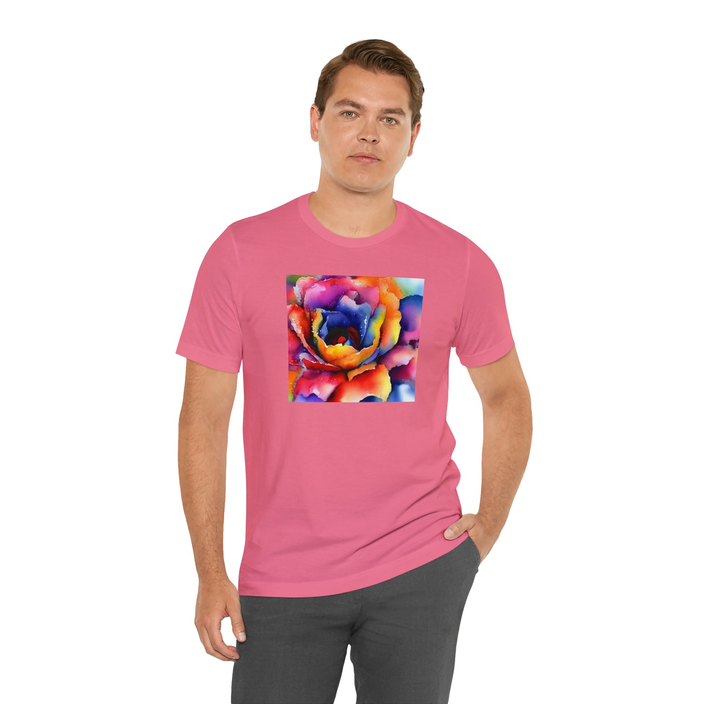 Open Watercolor Flower Tee