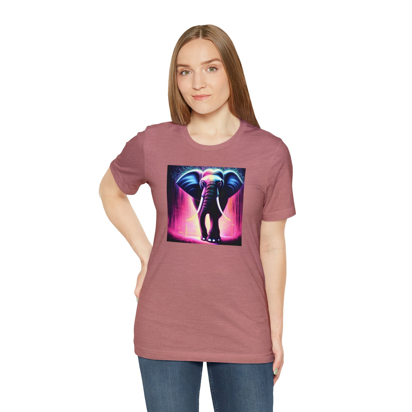 Pink Rain Elephant Tee