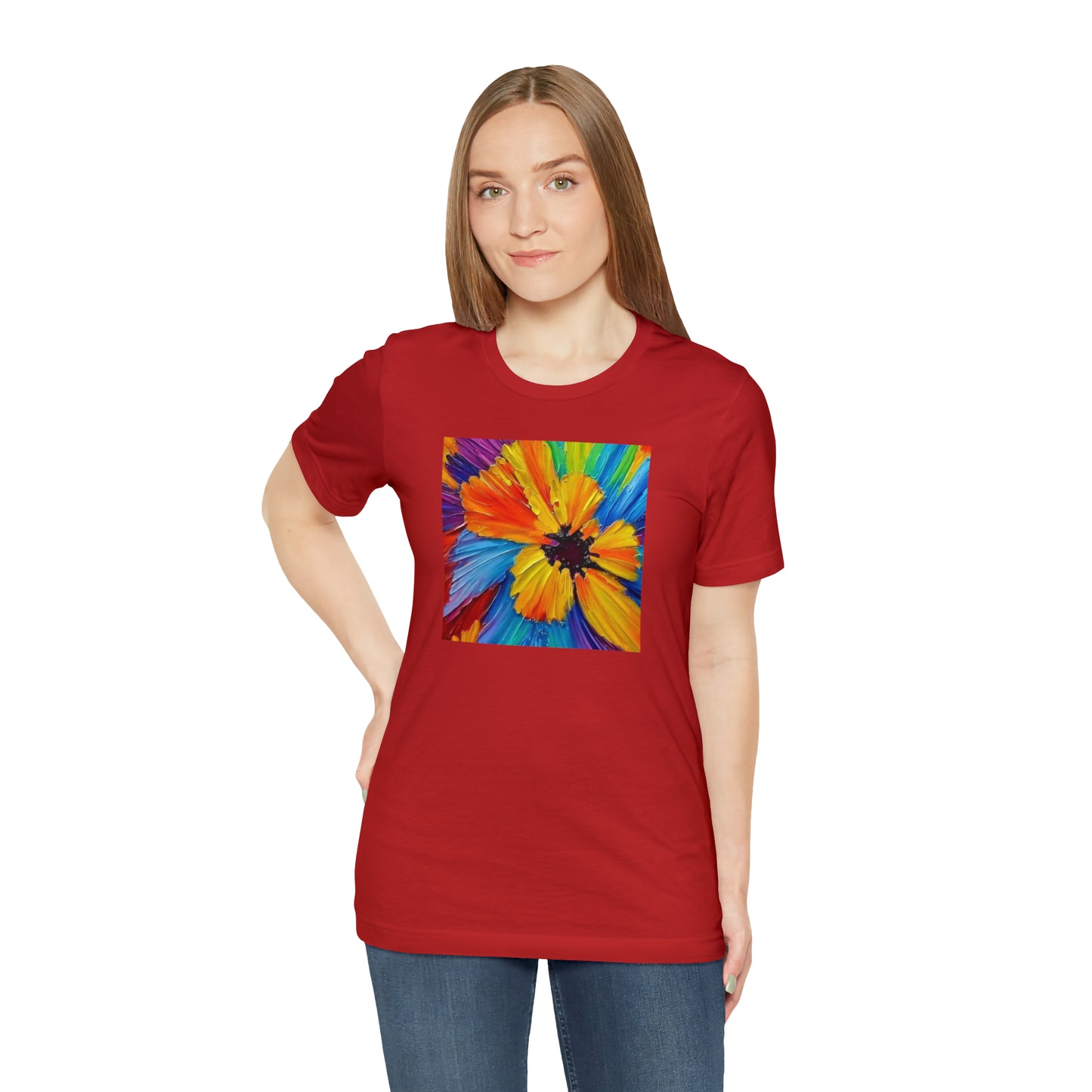 Oil Painted Flower Tee