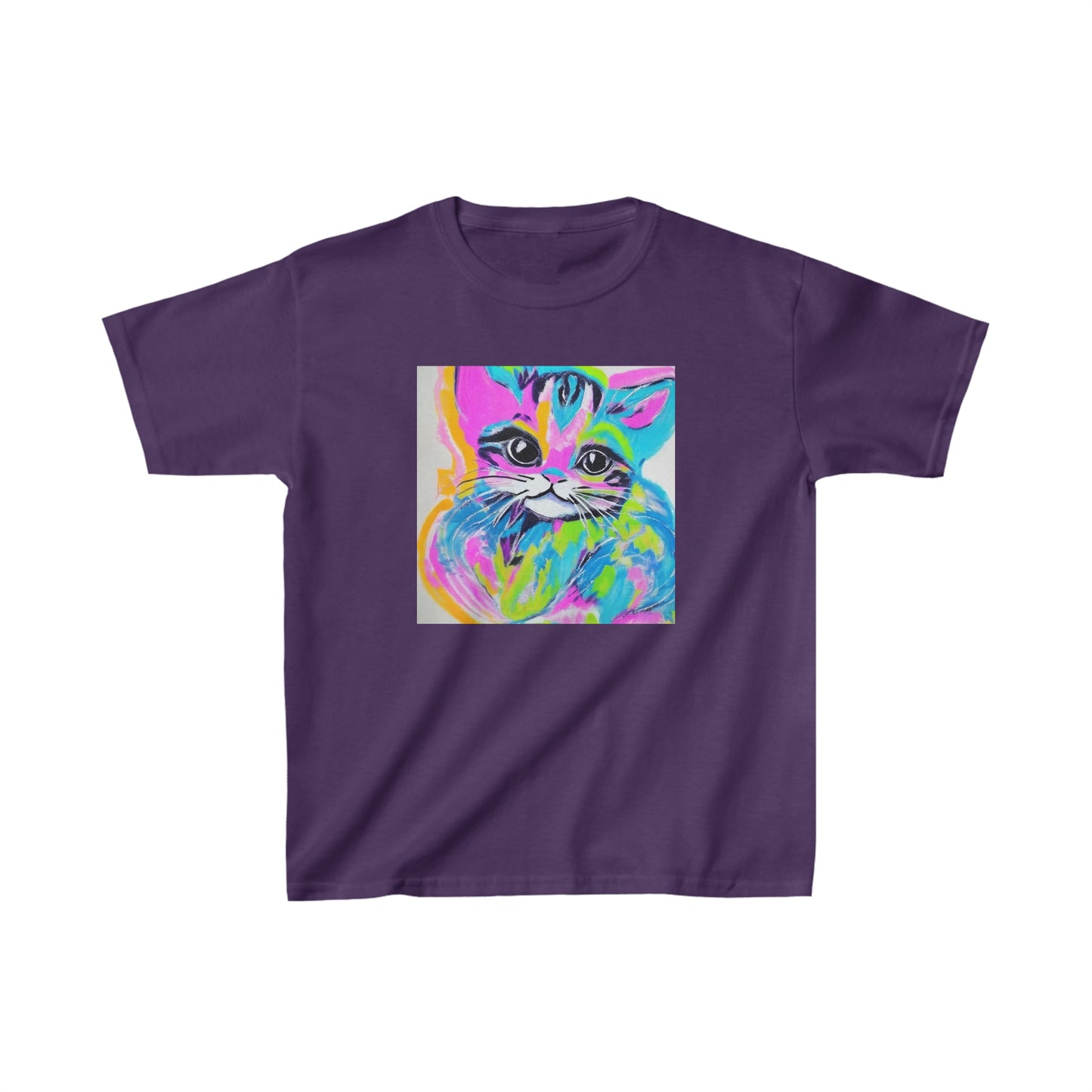 Color Block Kitten Kid's Tee