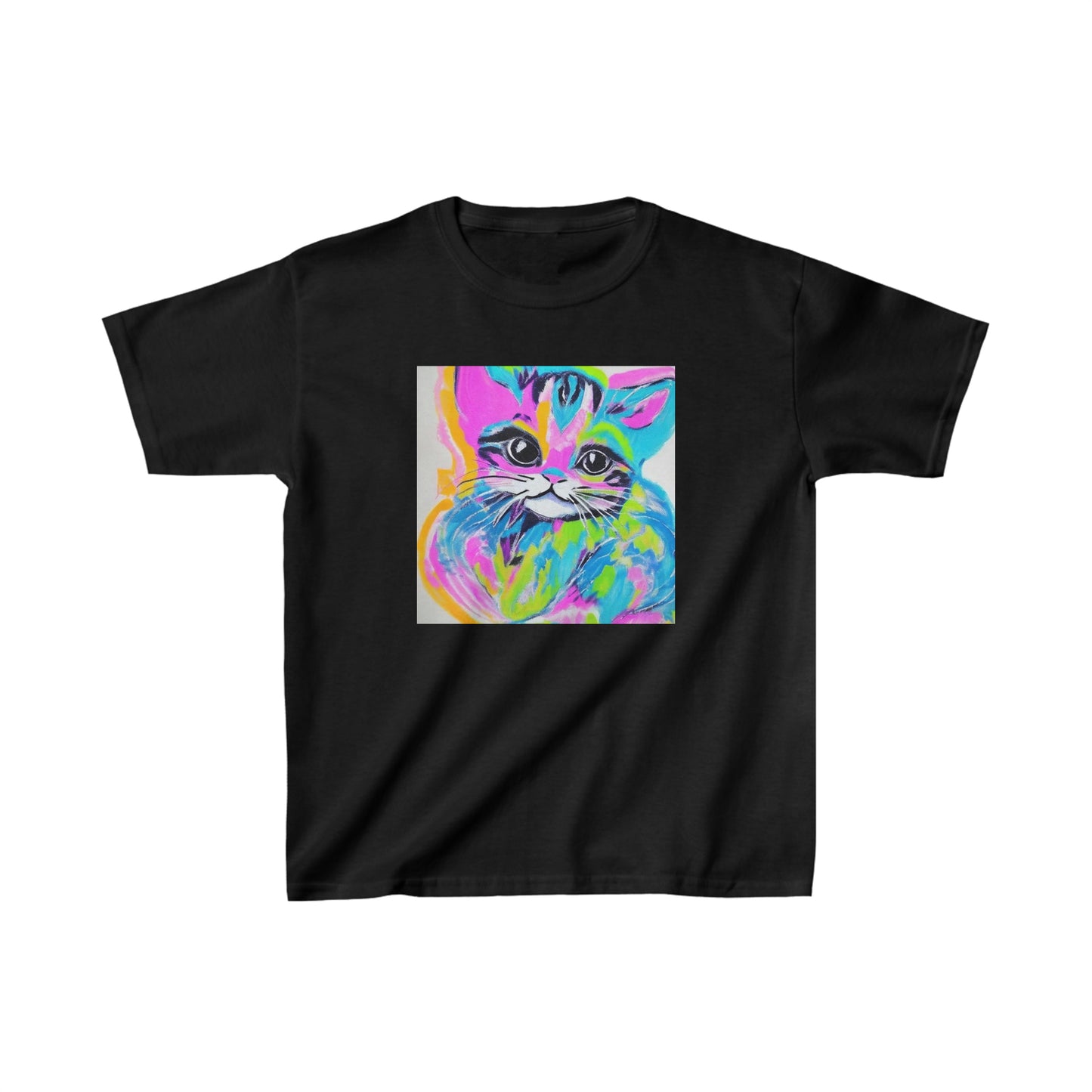Color Block Kitten Kid's Tee