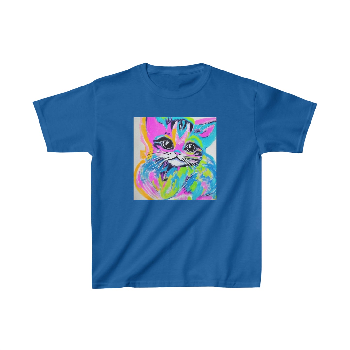 Color Block Kitten Kid's Tee