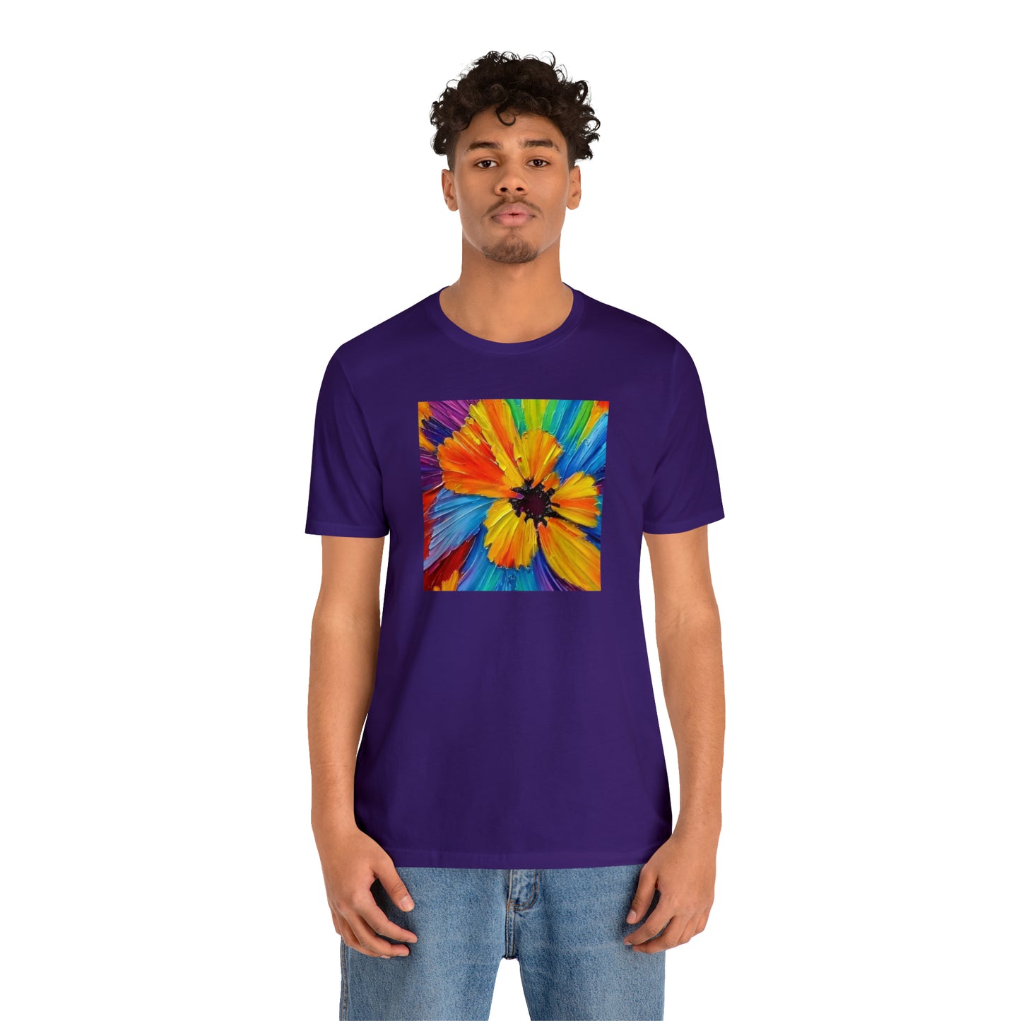 Oil Painted Flower Tee