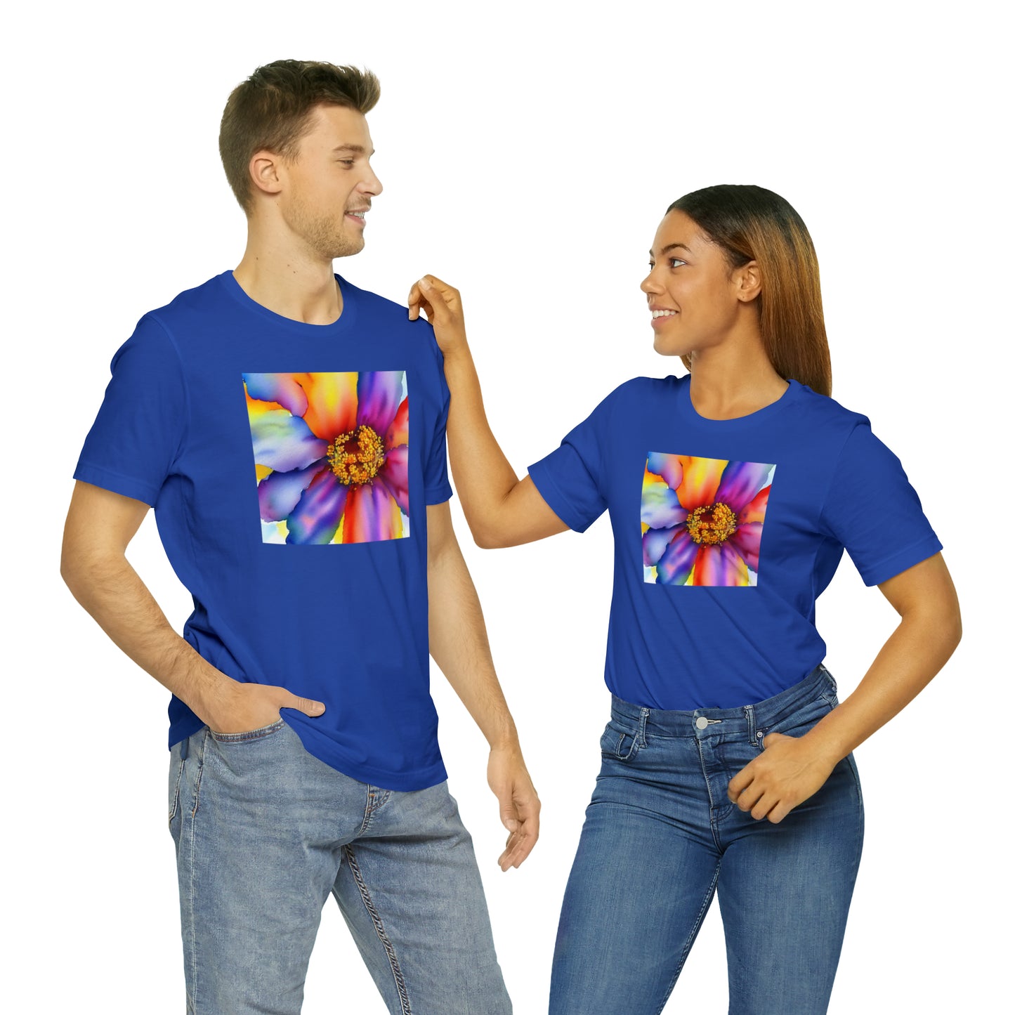 Colorful Open Flower Tee