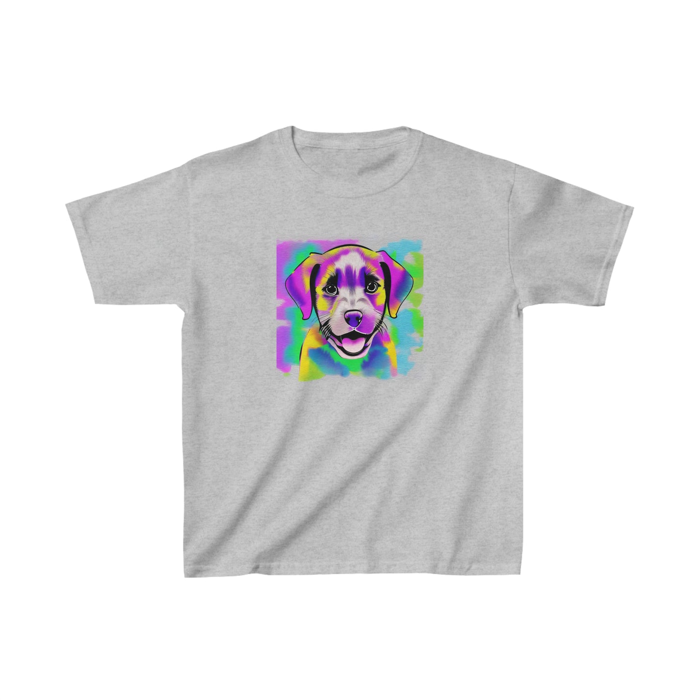 Happy Puppy Color Block Kid's Tee