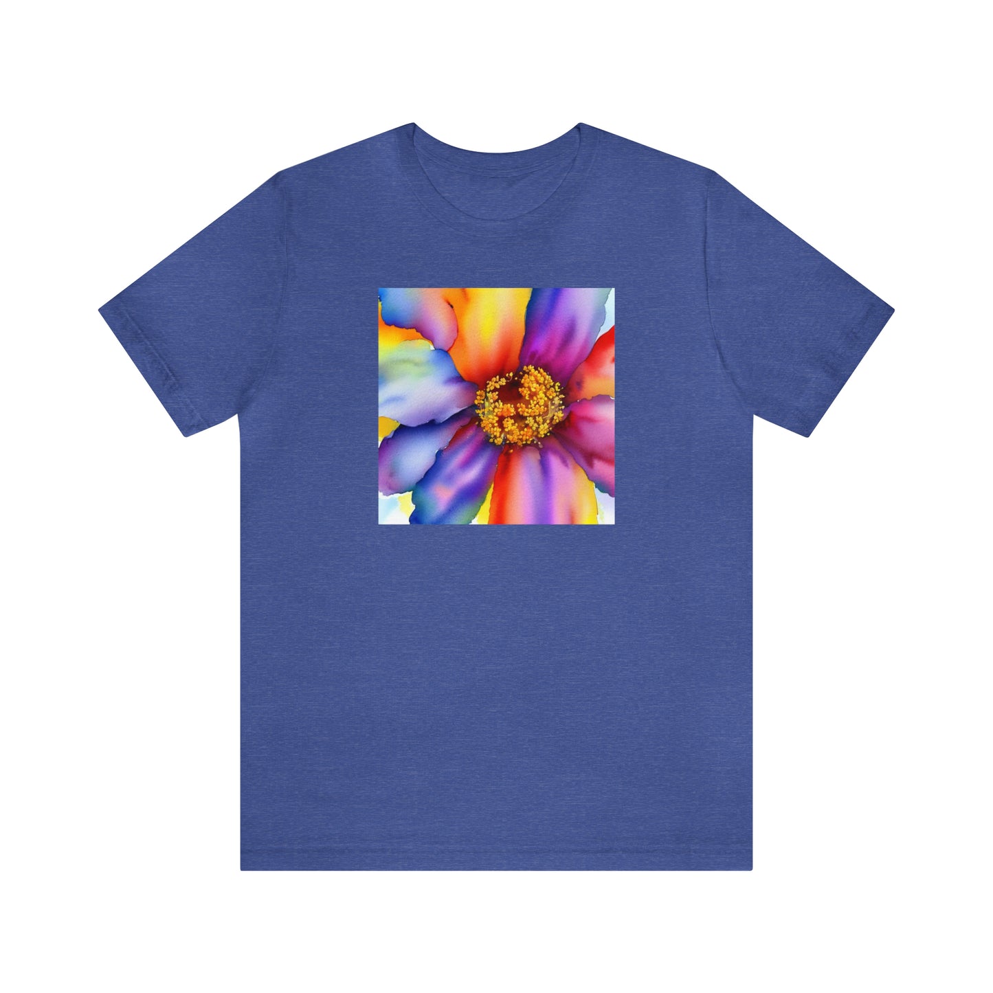 Colorful Open Flower Tee