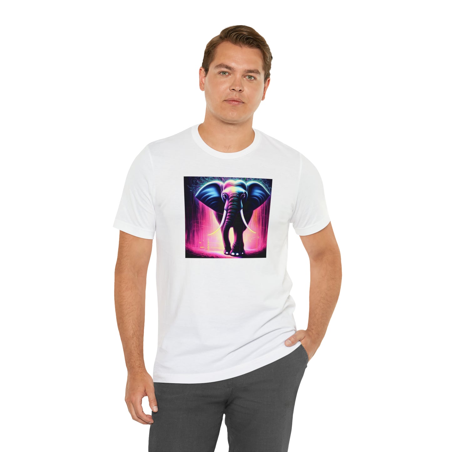 Pink Rain Elephant Tee