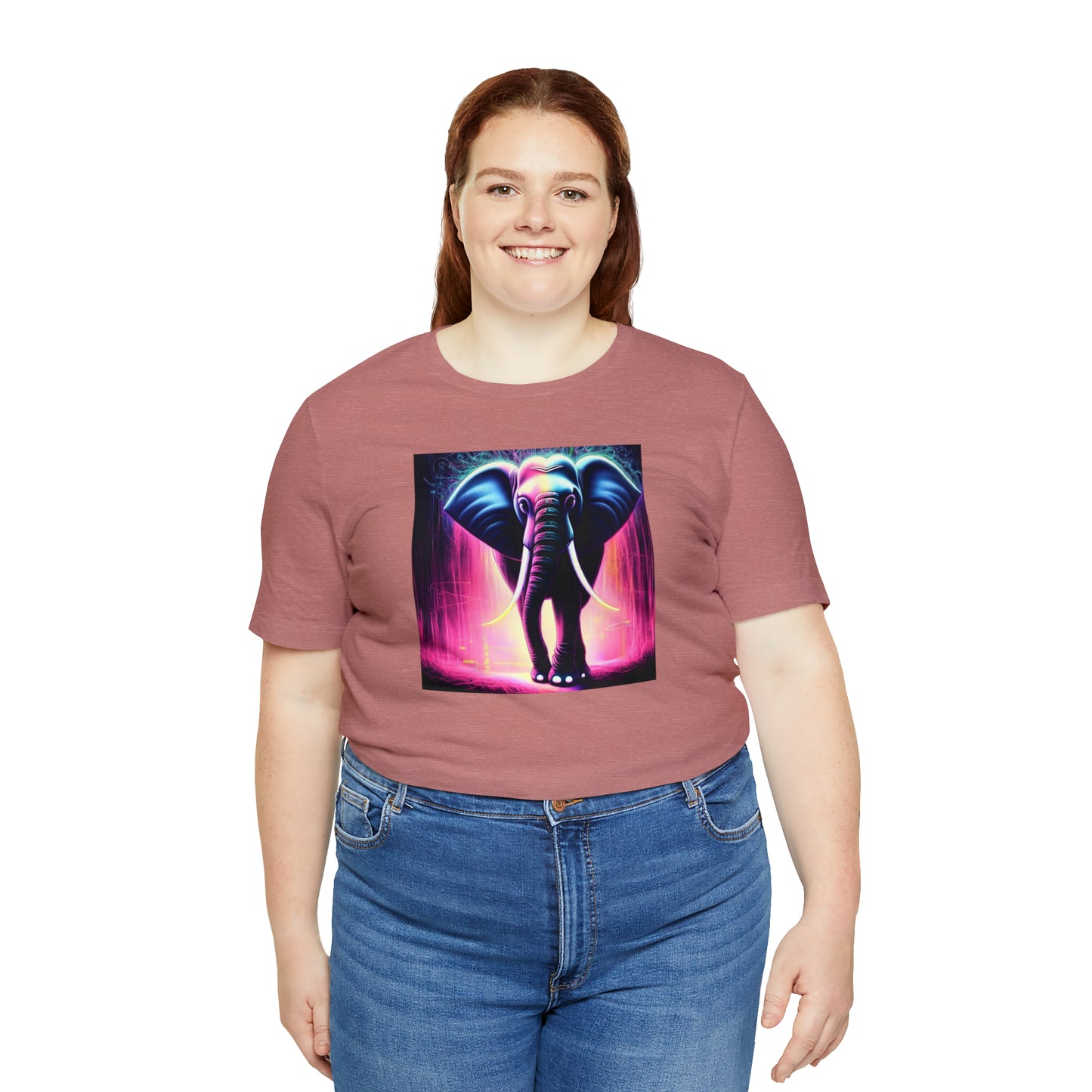 Pink Rain Elephant Tee
