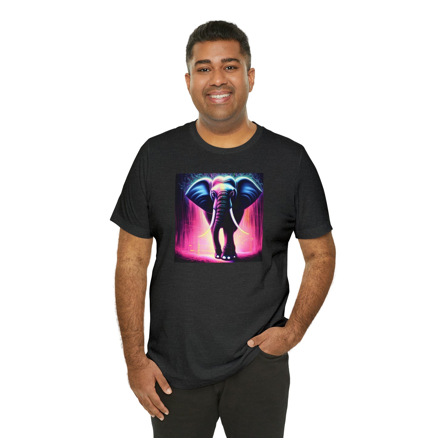 Pink Rain Elephant Tee