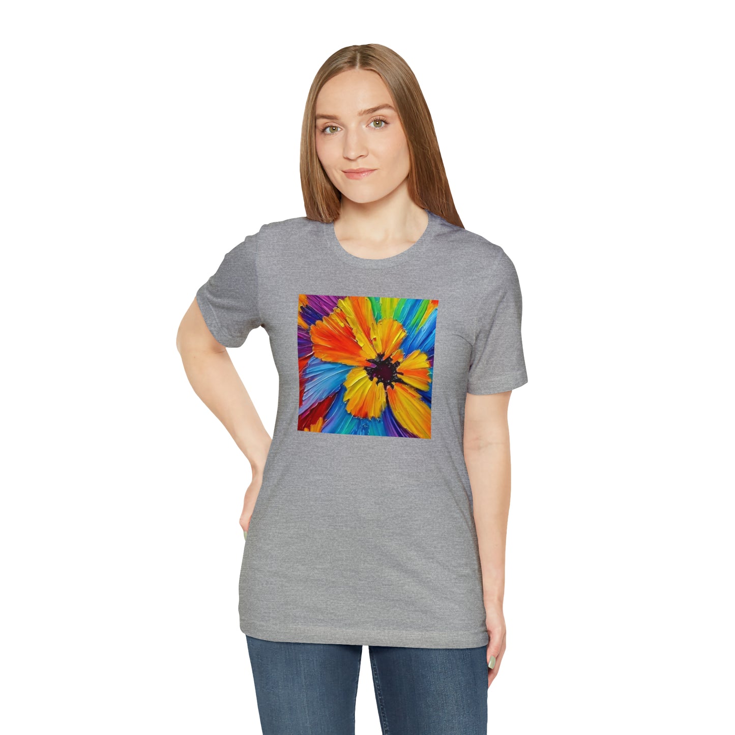 Oil Painted Flower Tee
