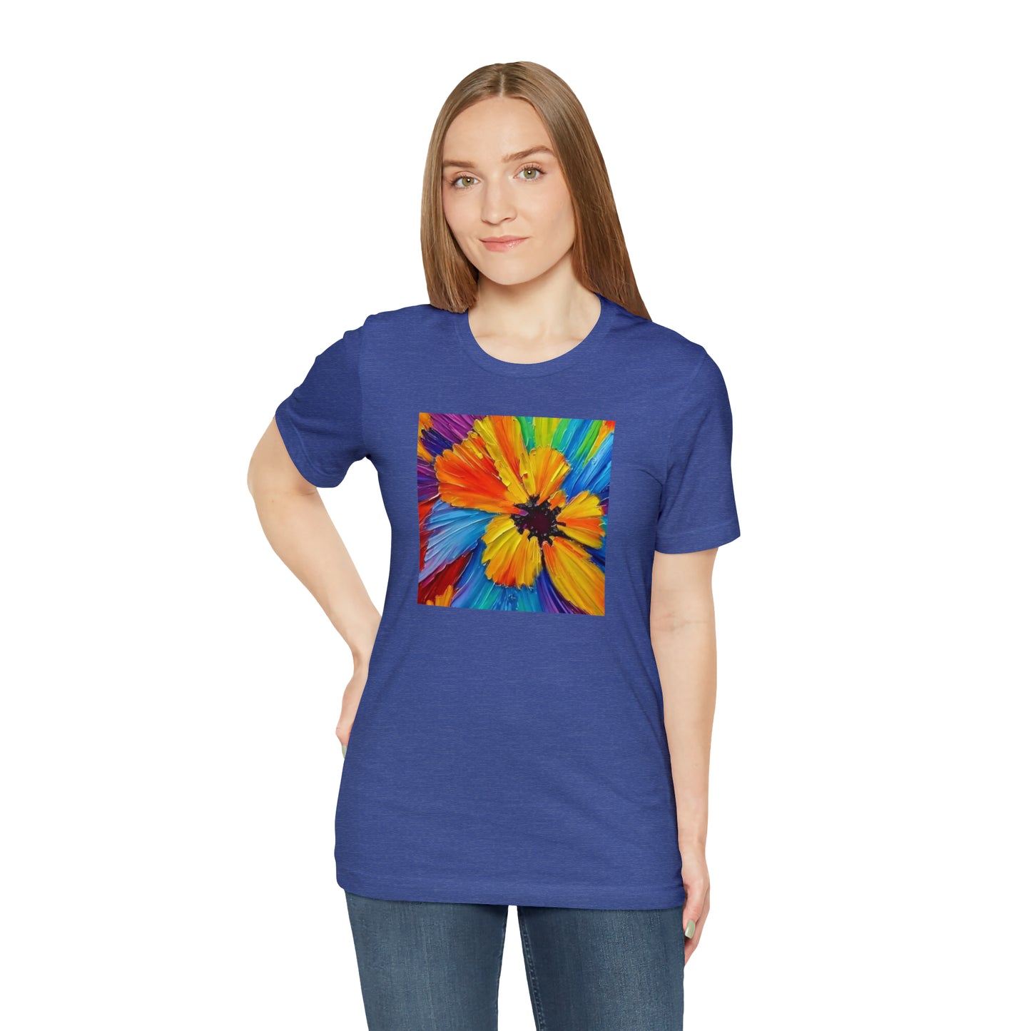 Oil Painted Flower Tee