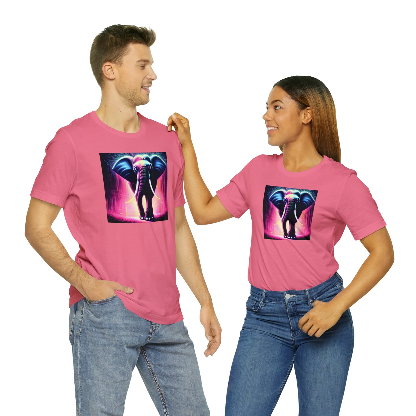 Pink Rain Elephant Tee