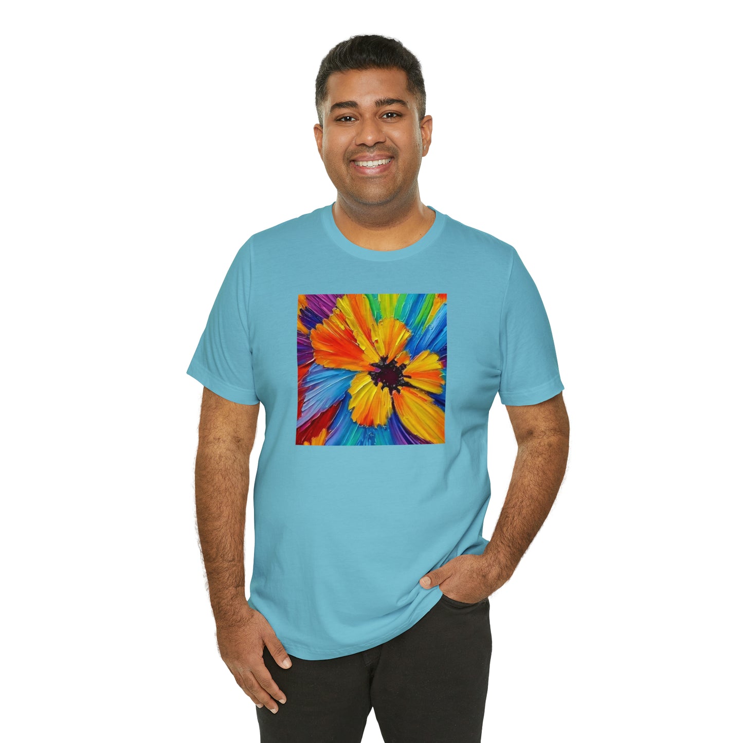 Oil Painted Flower Tee