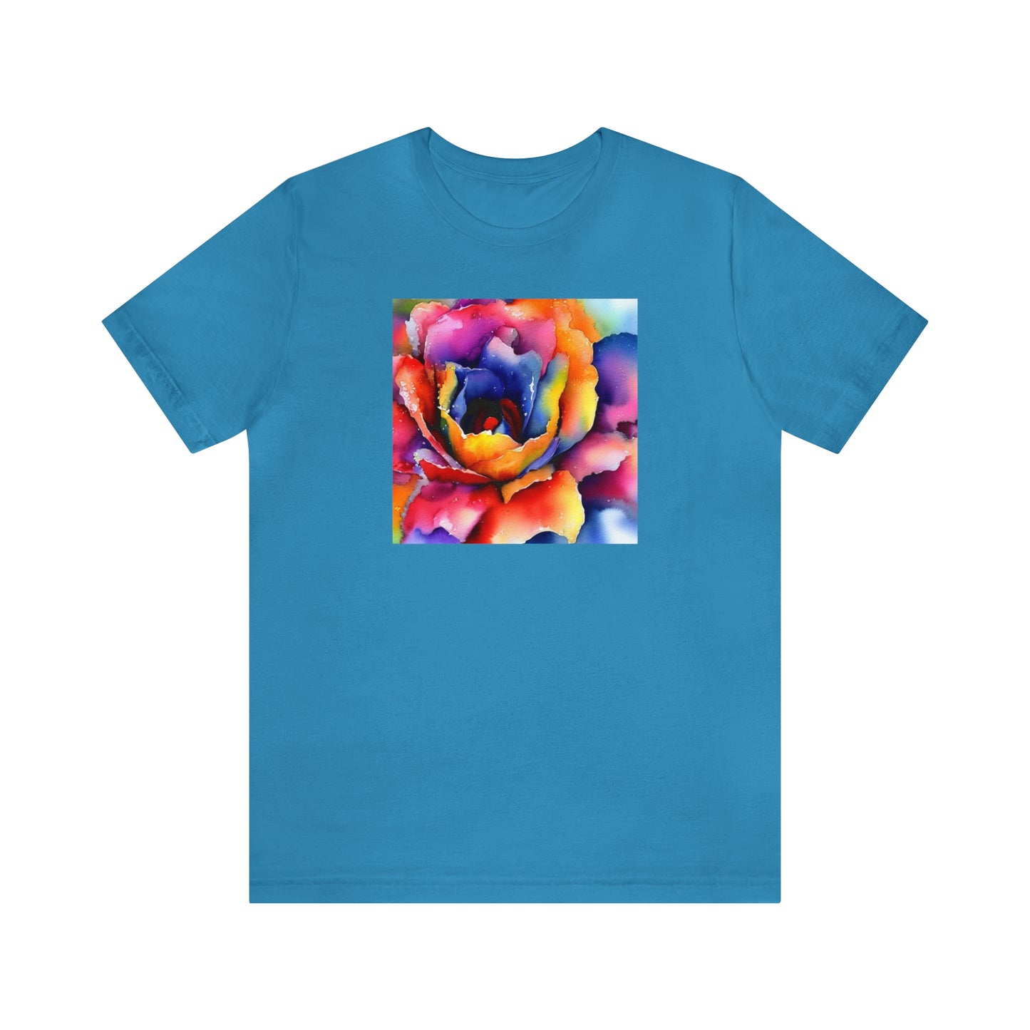 Open Watercolor Flower Tee
