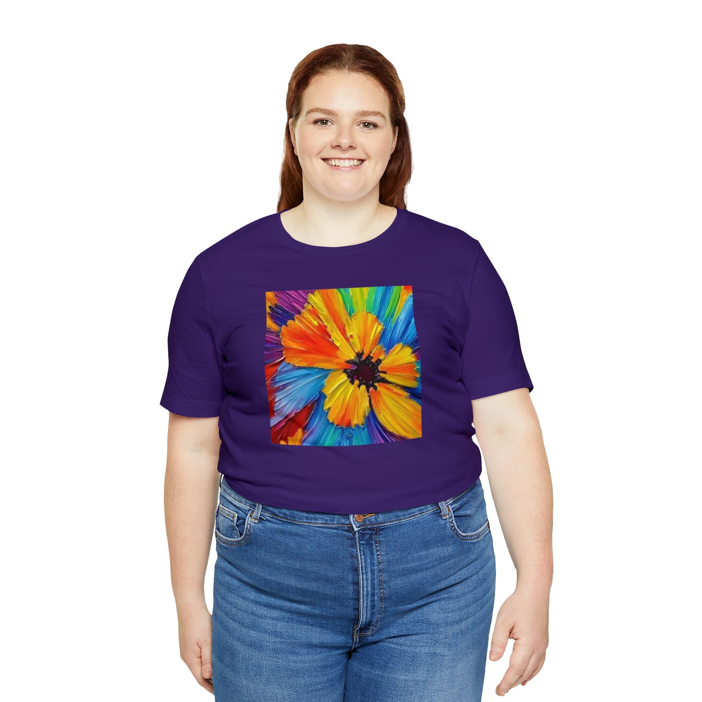 Oil Painted Flower Tee