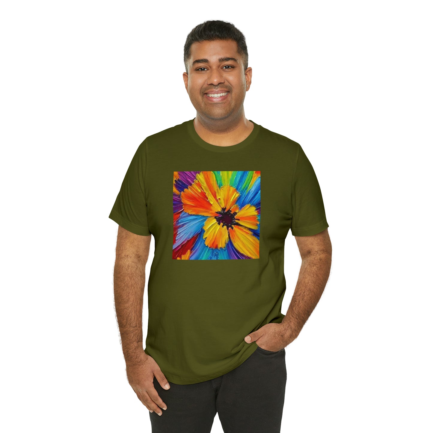 Oil Painted Flower Tee