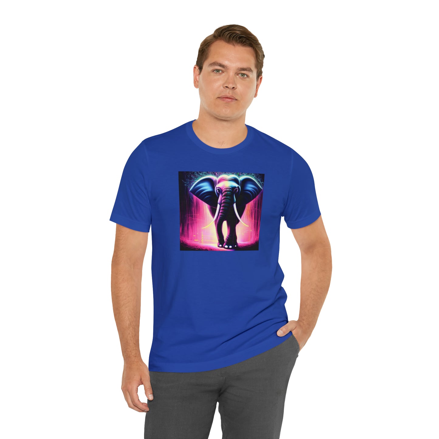 Pink Rain Elephant Tee