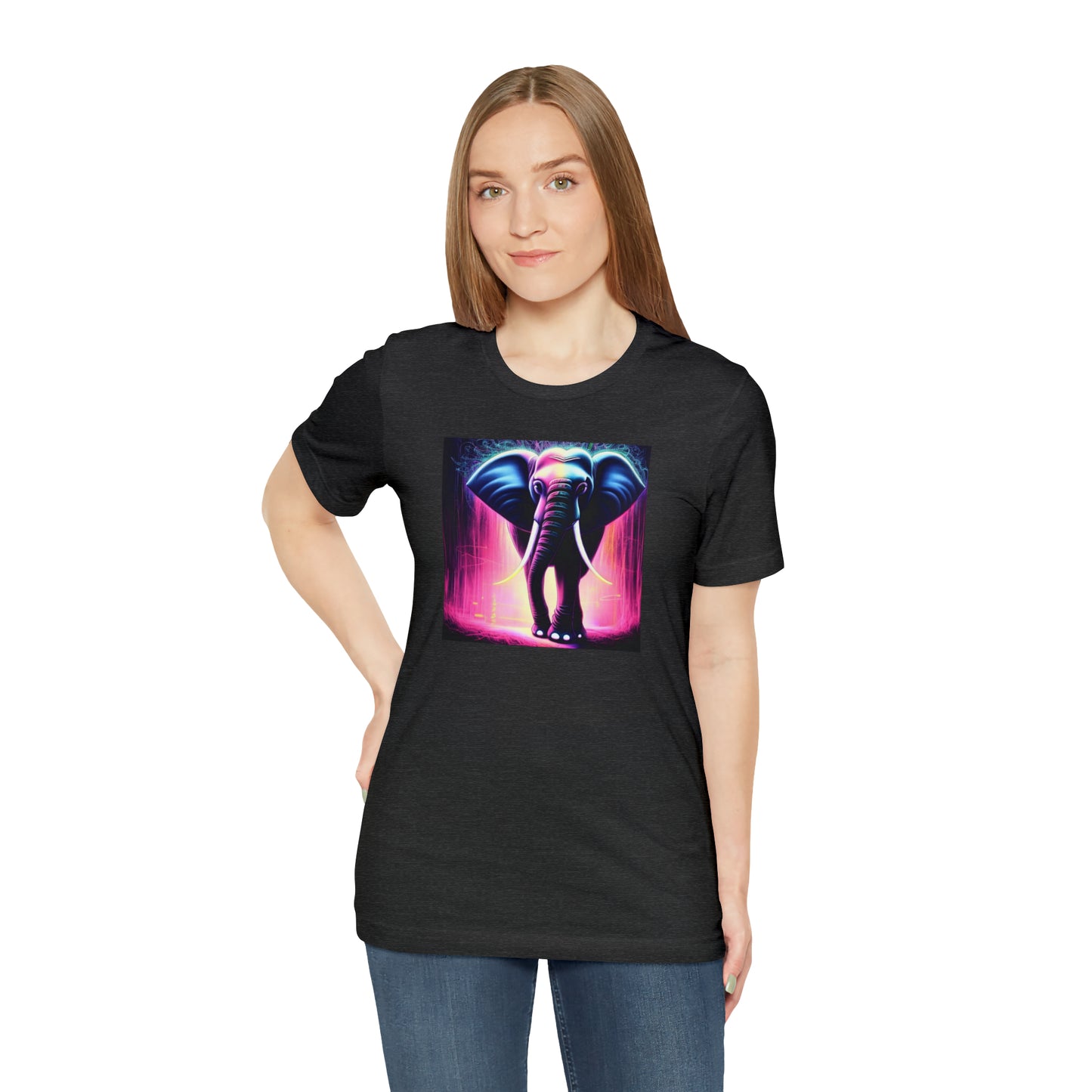 Pink Rain Elephant Tee