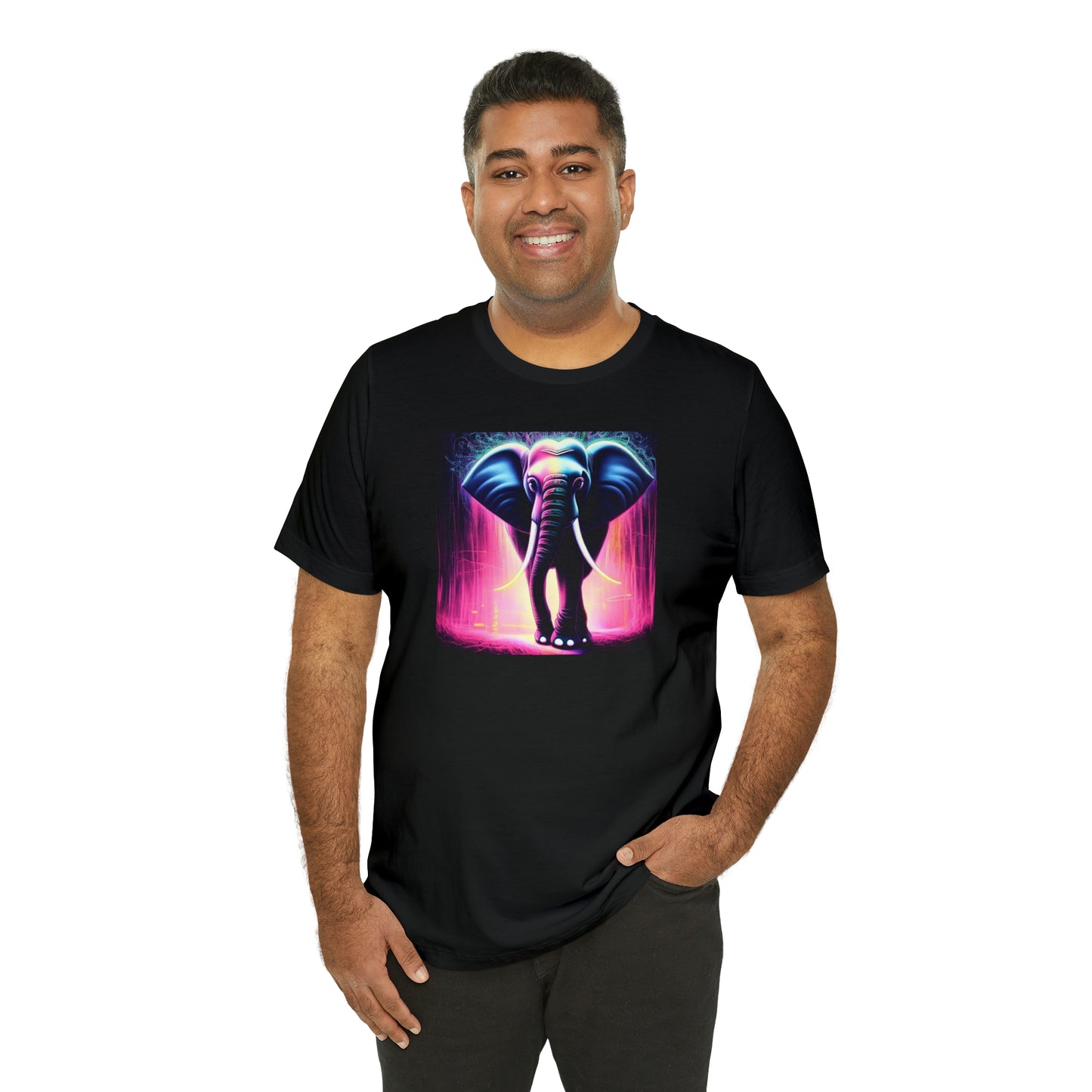 Pink Rain Elephant Tee