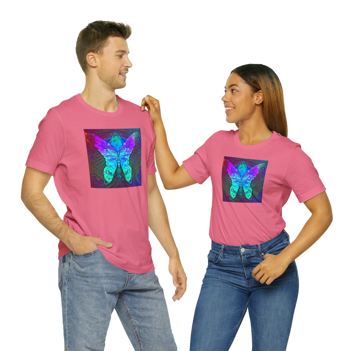 Neon Butterfly Hologram Tee