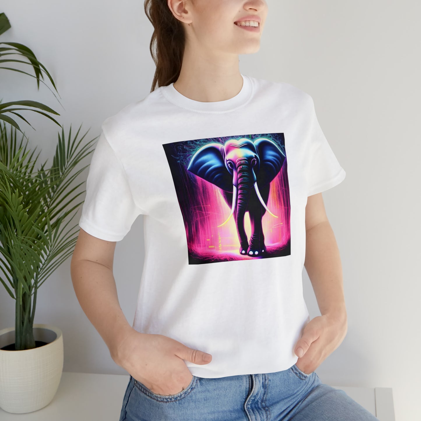 Pink Rain Elephant Tee