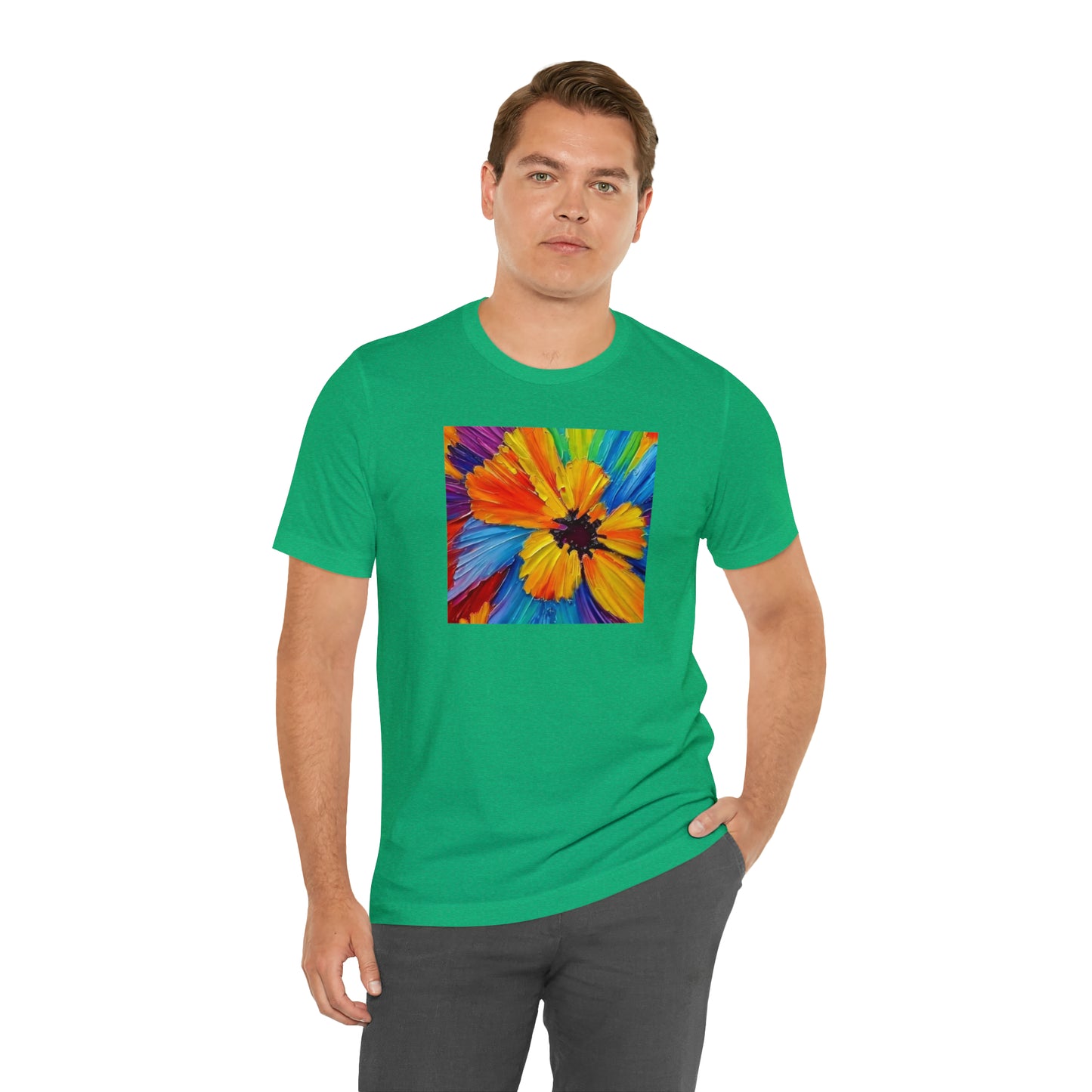 Oil Painted Flower Tee