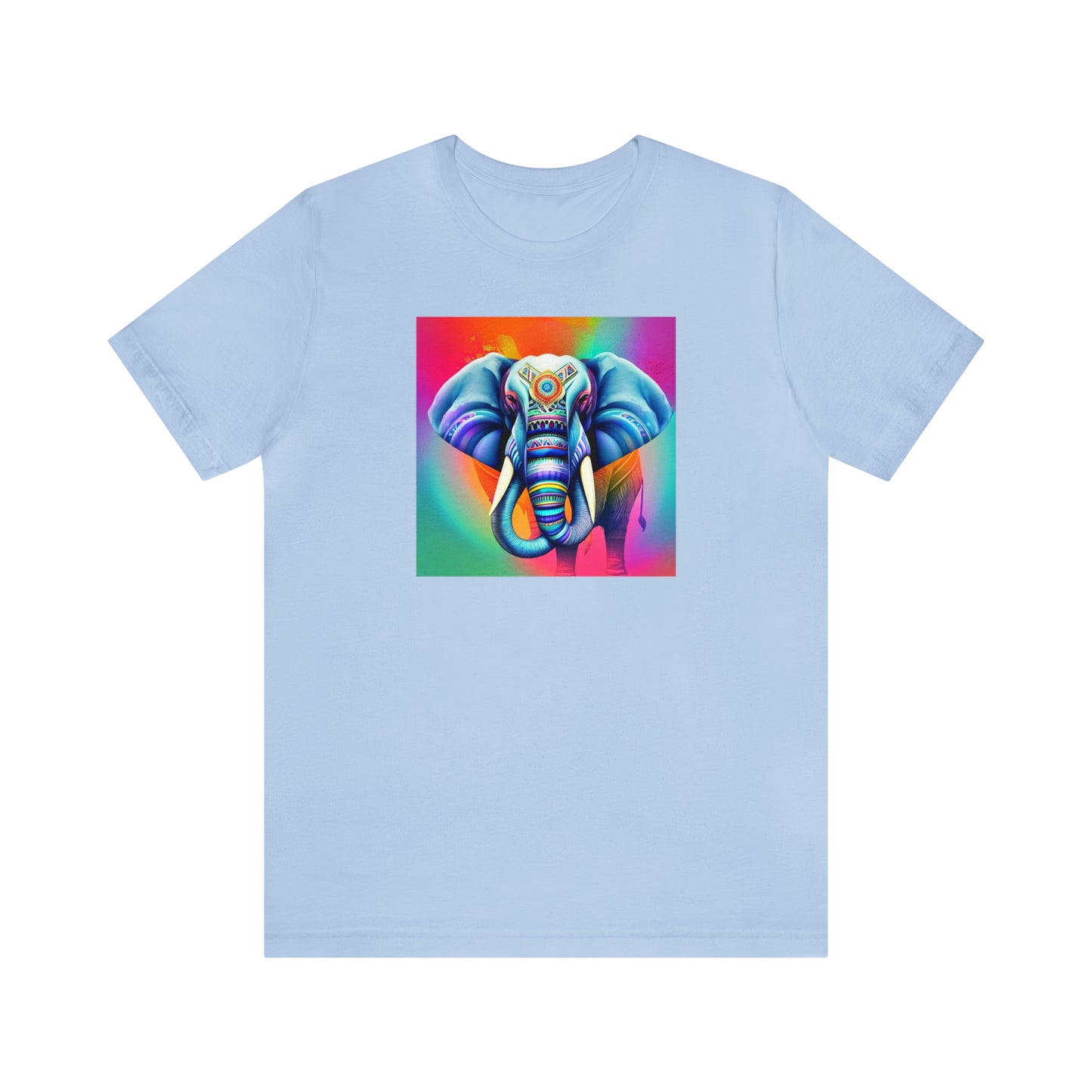 Decorated Elephant Ranibow Tee